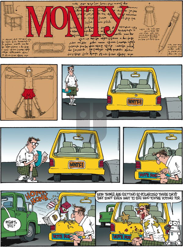 Monty on Sunday September 9, 2018 Comic Strip