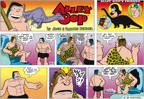 Alley Oop on Sunday August 3, 2003 Comic Strip