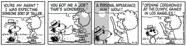 Peanuts on Tuesday September 16, 1986 Comic Strip