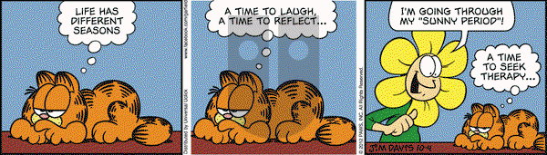 Garfield - Thursday October 4, 2012 Comic Strip