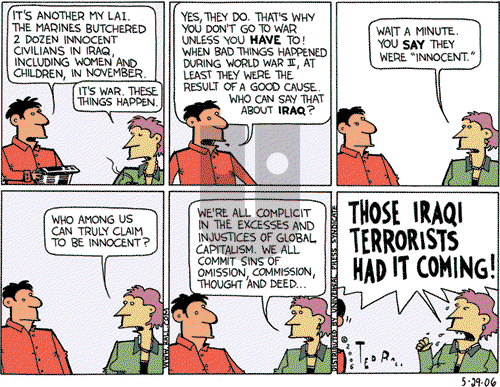 Ted Rall on Monday May 29, 2006 Comic Strip