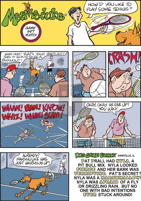 Marmaduke - Sunday August 27, 2023 Comic Strip