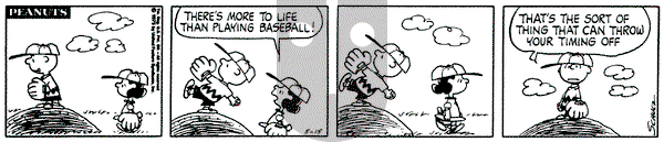 Peanuts on Thursday May 15, 1975 Comic Strip