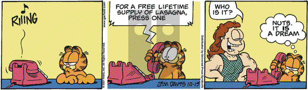 Garfield on Monday October 15, 2007 Comic Strip