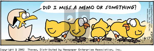 Frank and Ernest on Monday June 17, 2002 Comic Strip