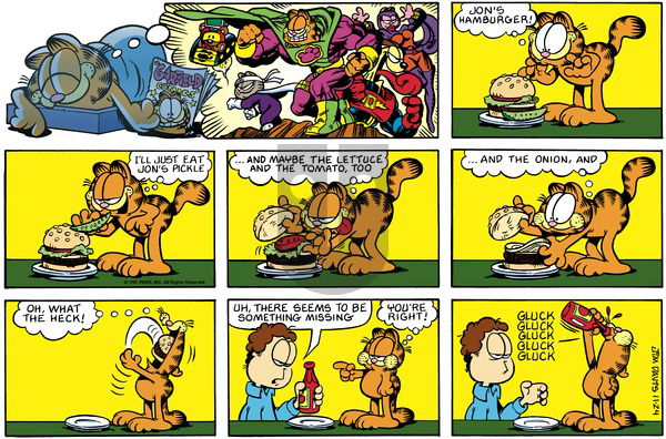 Garfield on Monday January 13, 1997 Comic Strip