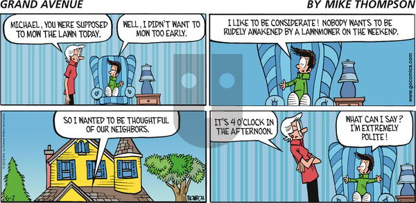 Grand Avenue on Sunday June 2, 2019 Comic Strip