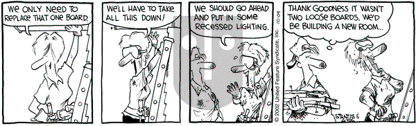 The Buckets on Saturday October 19, 2002 Comic Strip