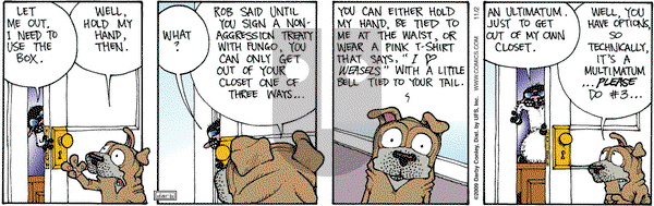 Get Fuzzy on Monday November 2, 2009 Comic Strip
