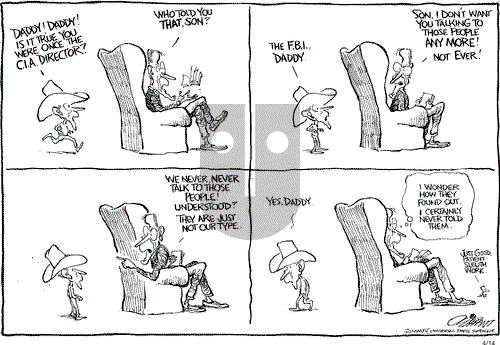 Pat Oliphant on Wednesday April 14, 2004 Comic Strip
