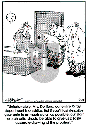 Close to Home on Wednesday September 20, 1995 Comic Strip