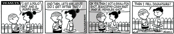 Peanuts on Monday May 14, 1956 Comic Strip