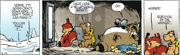 Over the Hedge on Wednesday February 14, 2018 Comic Strip