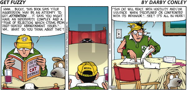 Get Fuzzy on Sunday January 21, 2001 Comic Strip