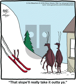 In the Bleachers on Saturday December 31, 2016 Comic Strip