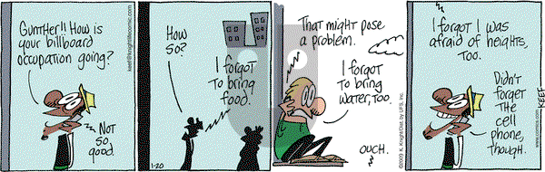 The Knight Life on Tuesday January 20, 2009 Comic Strip