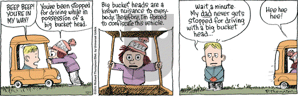 Cul de Sac on Tuesday December 1, 2015 Comic Strip