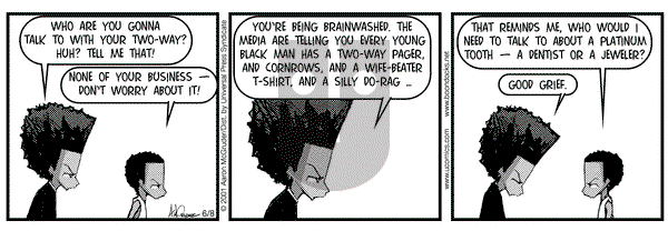 The Boondocks on Friday June 8, 2001 Comic Strip