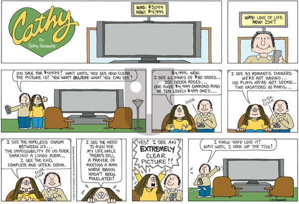 Cathy Classics on Sunday January 18, 2004 Comic Strip