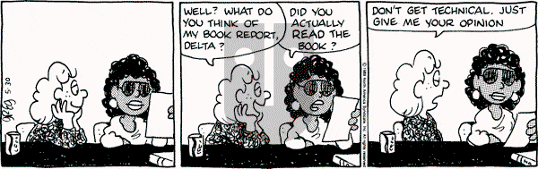 Luann on Tuesday May 30, 1989 Comic Strip