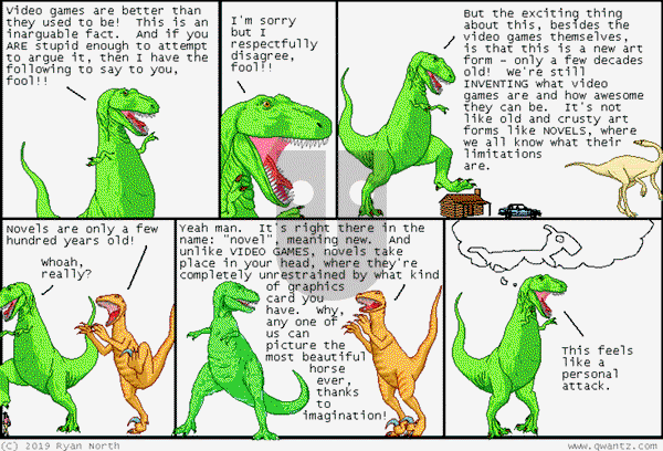 Dinosaur Comics on Thursday June 12, 2025 Comic Strip