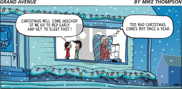 Grand Avenue on Sunday December 24, 2017 Comic Strip