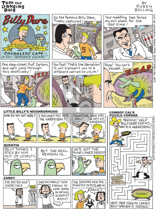 Tom the Dancing Bug on Saturday December 1, 2007 Comic Strip