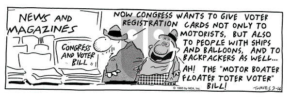 Frank and Ernest - Tuesday September 14, 1993 Comic Strip