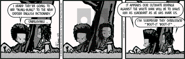 The Boondocks on Friday November 9, 2012 Comic Strip