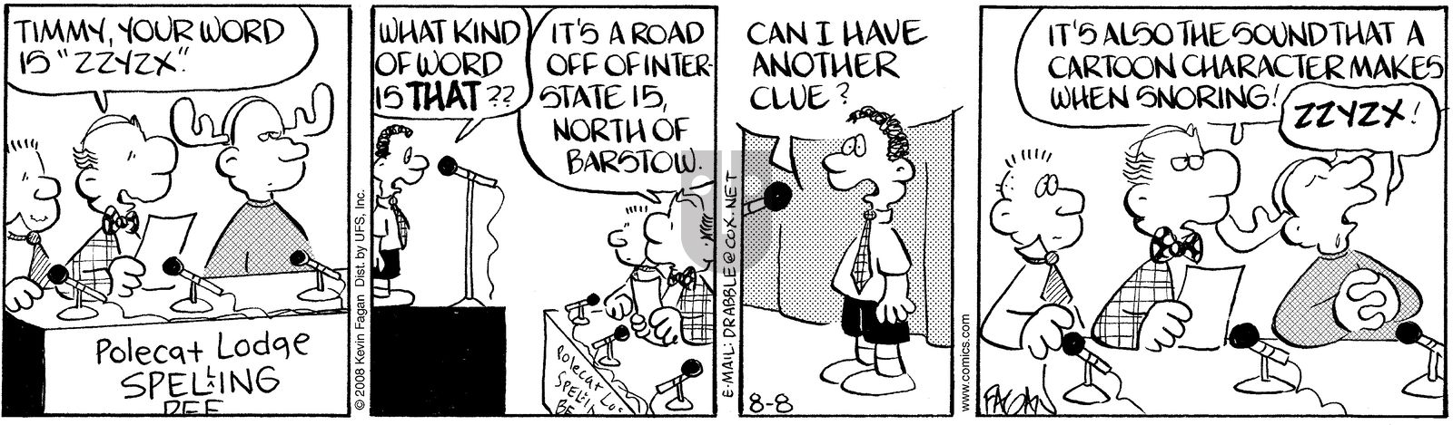 Drabble - Friday August 8, 2008 Comic Strip