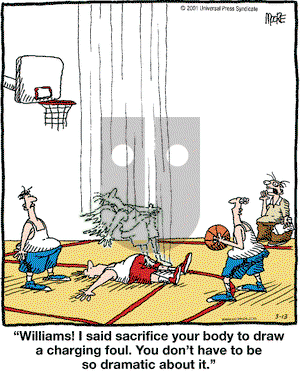 In the Bleachers on Tuesday March 13, 2001 Comic Strip