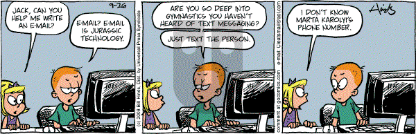 Cleats - Friday September 26, 2008 Comic Strip