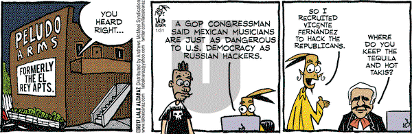 La Cucaracha on Tuesday January 31, 2017 Comic Strip