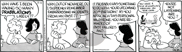 Drabble on Thursday February 4, 1999 Comic Strip