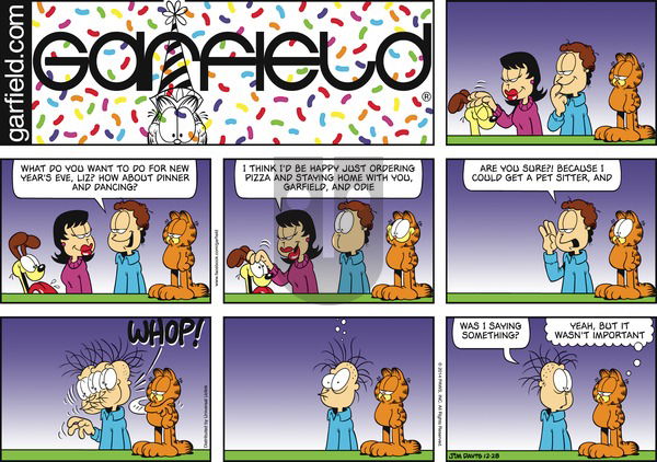 Garfield - Sunday December 28, 2014 Comic Strip