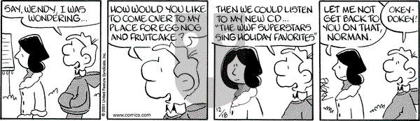 Drabble on Tuesday December 18, 2001 Comic Strip