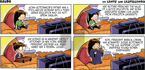 Baldo - Sunday July 12, 2009 Comic Strip