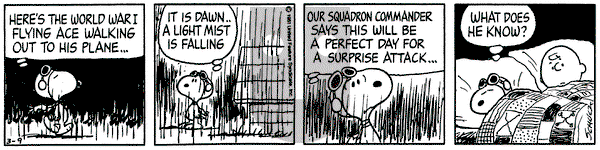Peanuts on Monday March 9, 1981 Comic Strip
