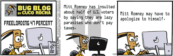 La Cucaracha on Friday October 5, 2012 Comic Strip