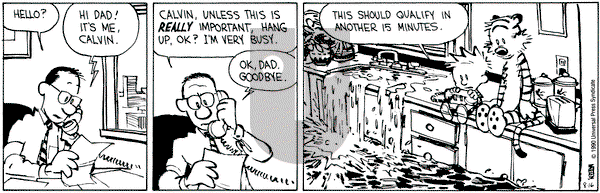 Calvin and Hobbes on Thursday August 16, 1990 Comic Strip