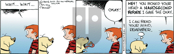 Red and Rover on Saturday November 5, 2016 Comic Strip