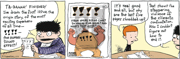 Cul de Sac on Thursday April 19, 2012 Comic Strip
