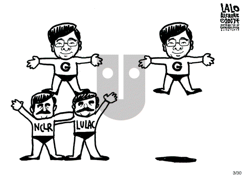 Lalo Alcaraz on Friday March 30, 2007 Comic Strip