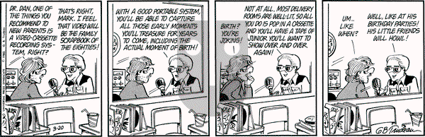 Doonesbury on Saturday March 20, 1982 Comic Strip