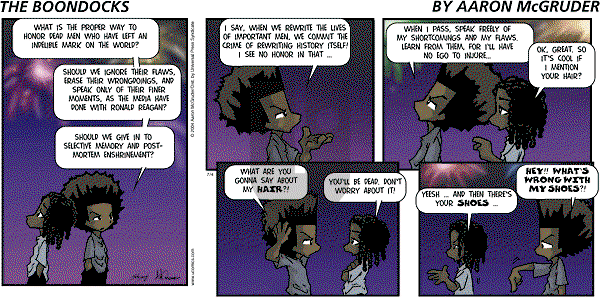 The Boondocks on Sunday February 5, 2012 Comic Strip
