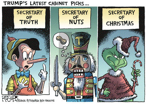 Rob Rogers on Monday December 19, 2016 Comic Strip