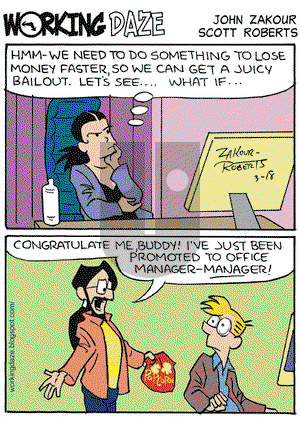 Working Daze on Wednesday March 18, 2009 Comic Strip