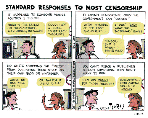 Ted Rall on Wednesday January 23, 2019 Comic Strip