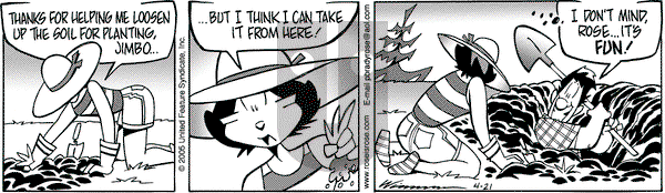 Rose is Rose on Thursday April 21, 2005 Comic Strip