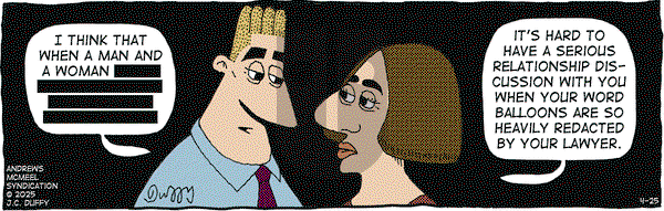 The Fusco Brothers on Friday April 25, 2025 Comic Strip